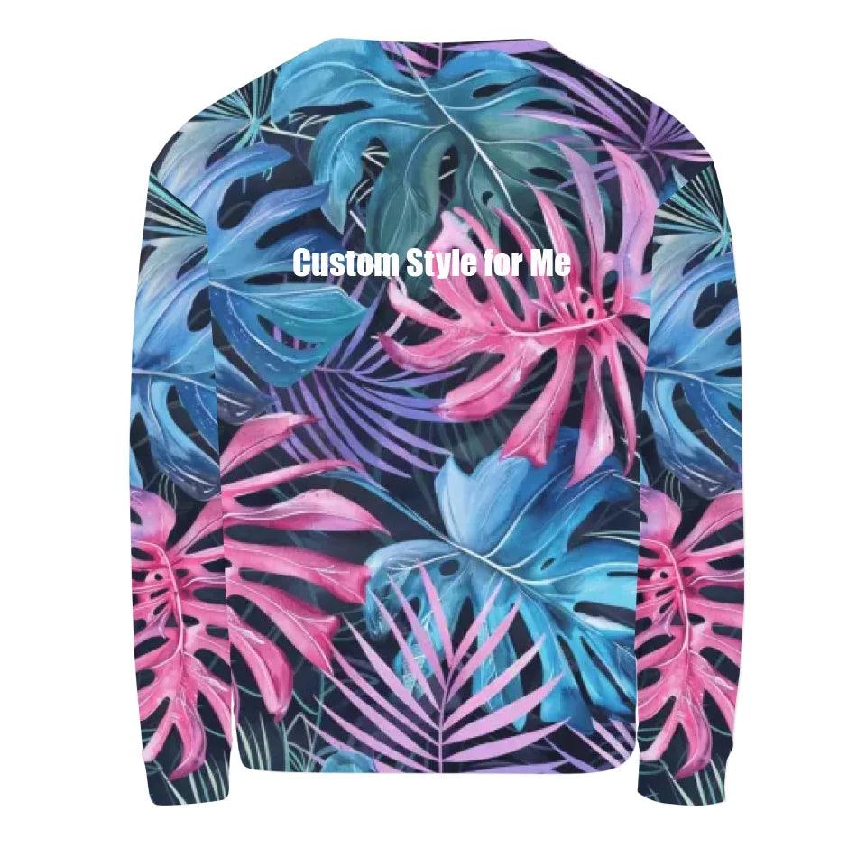 Custom Tropical Leaves Sweatshirt & Hoodie - ART-SWH326 - ARTFULANE