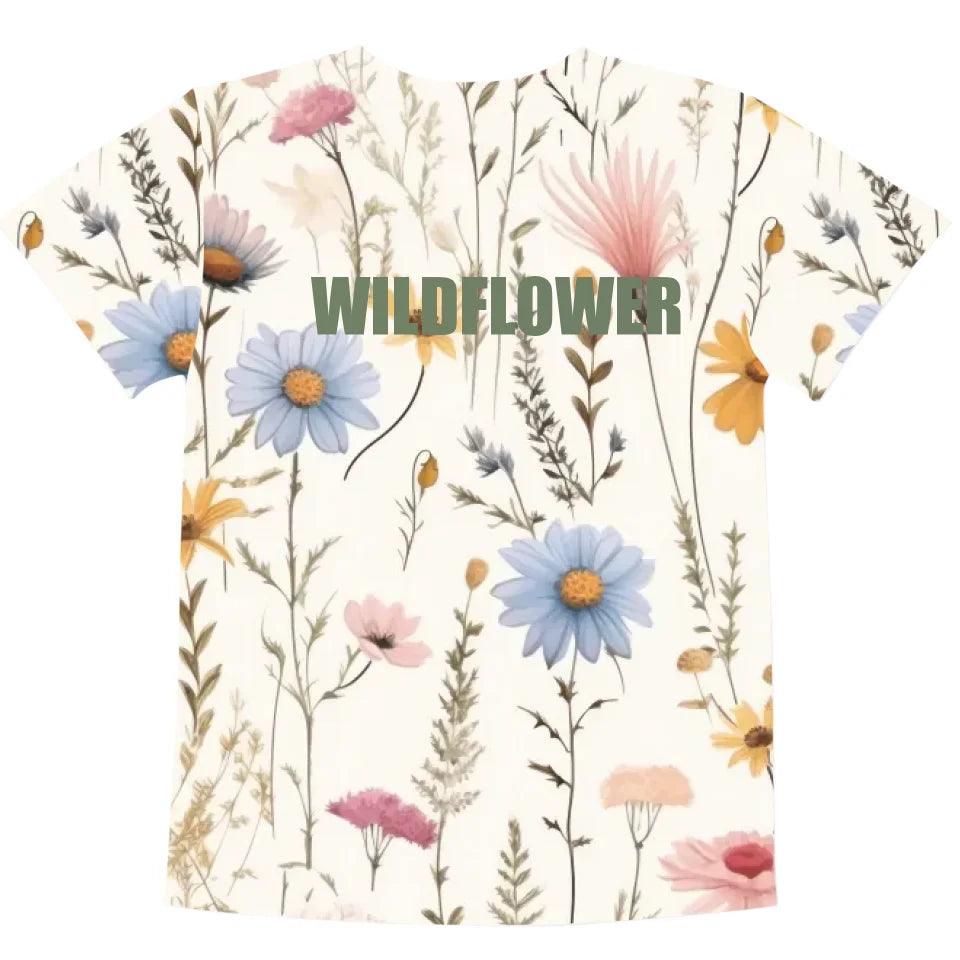 Custom Wildflowers T-Shirt - ART-TSH327 - ARTFULANE