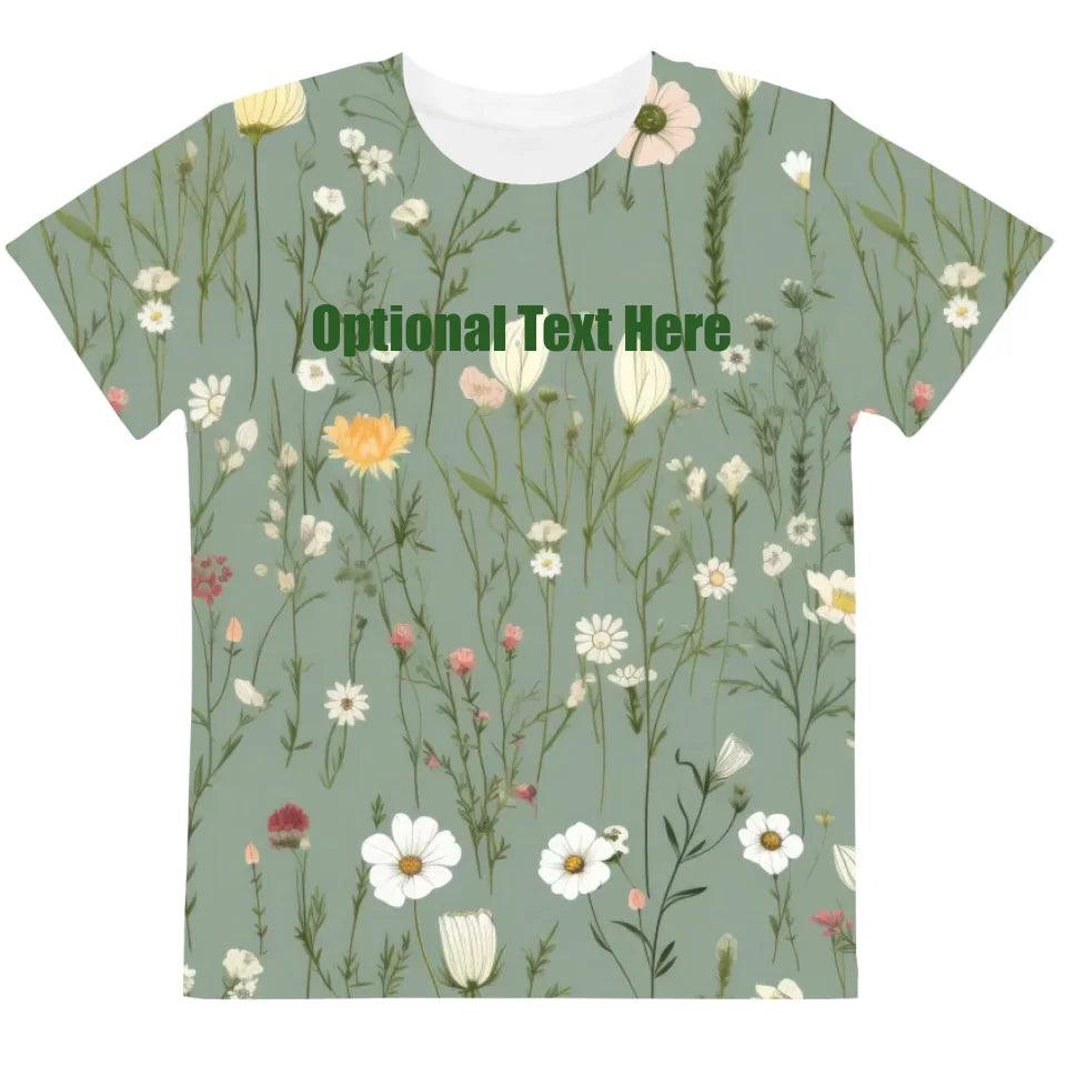 Custom Wildflowers T-Shirt - ART-TSH327 - ARTFULANE