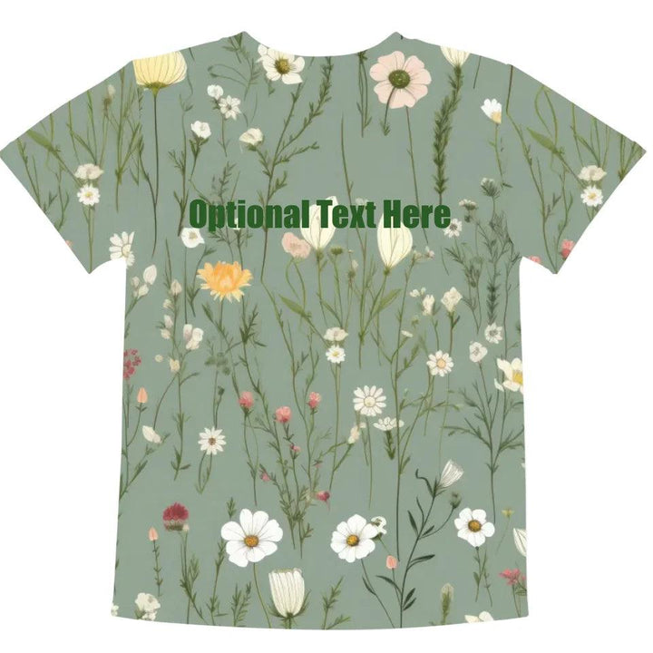 Custom Wildflowers T-Shirt - ART-TSH327 - ARTFULANE