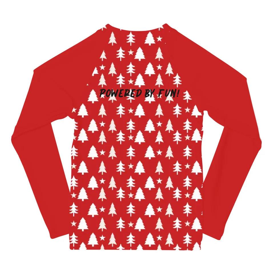 Custom Red Christmas Rash Guard - ART-RGD328 - ARTFULANE