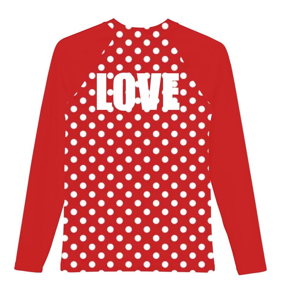 Custom Red Christmas Rash Guard - ART-RGD328 - ARTFULANE