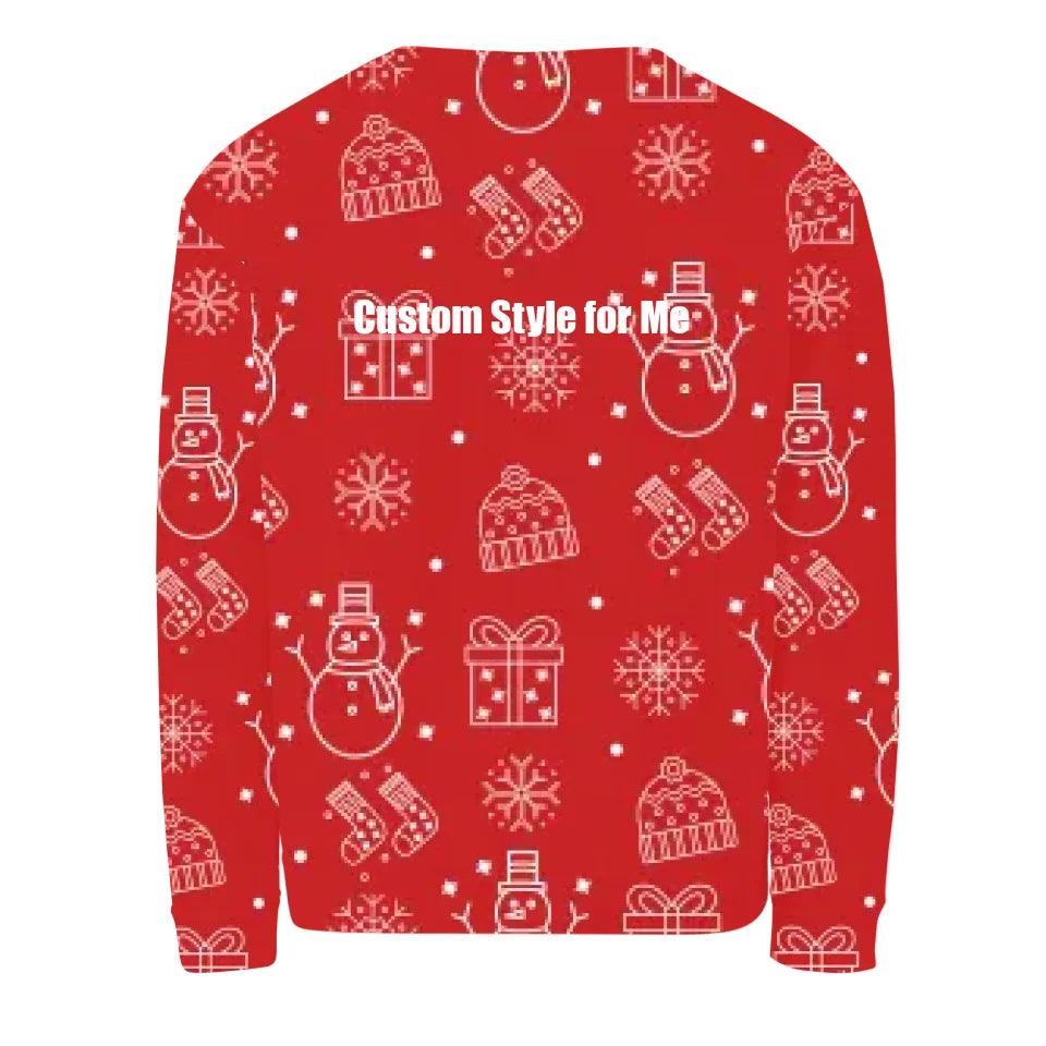 Custom Red Christmas Sweatshirt & Hoodie - ART-SWH328 - ARTFULANE