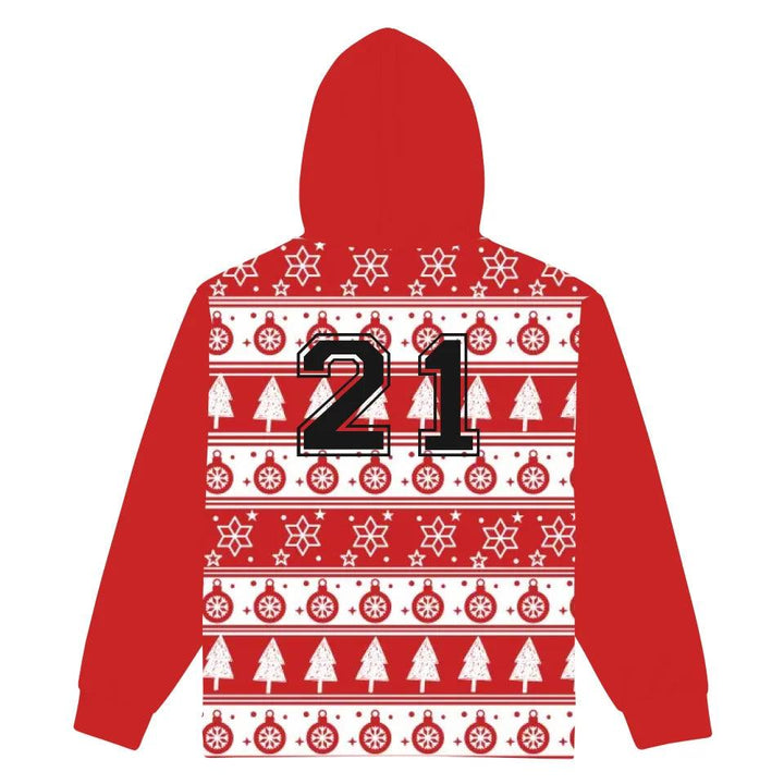 Custom Red Christmas Sweatshirt & Hoodie - ART-SWH328 - ARTFULANE