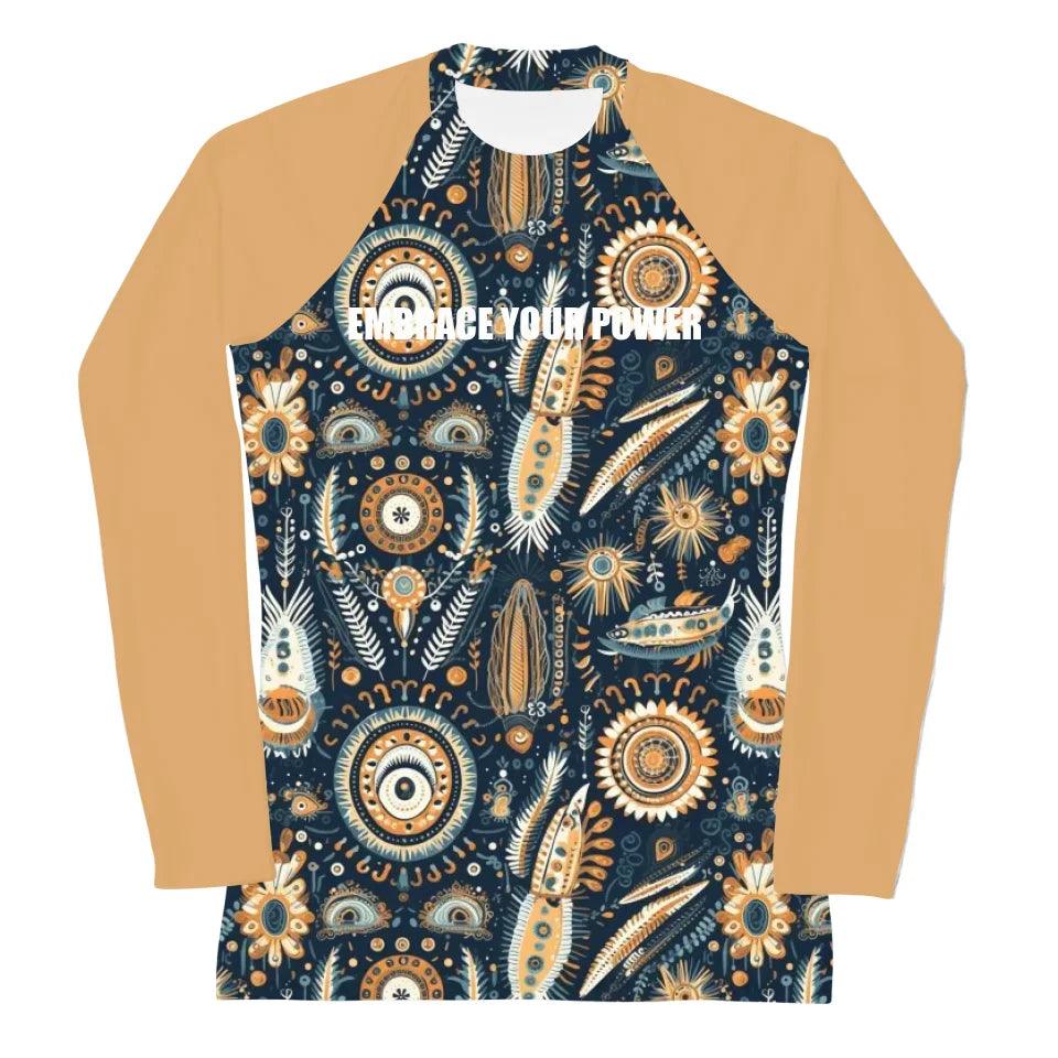 Custom Boho Chic Rash Guard - ART-RGD329 - ARTFULANE