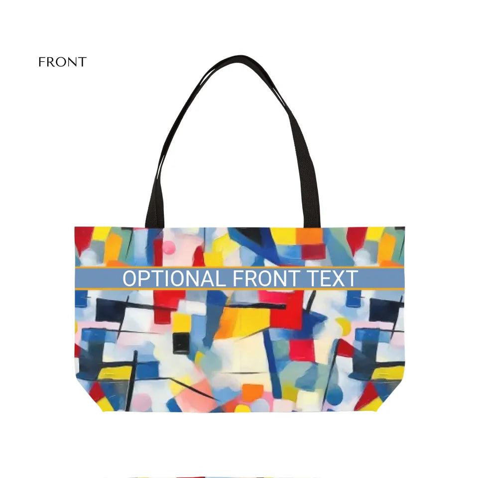 Custom Modern Geometric Abstraction Bags - ARTFULANE