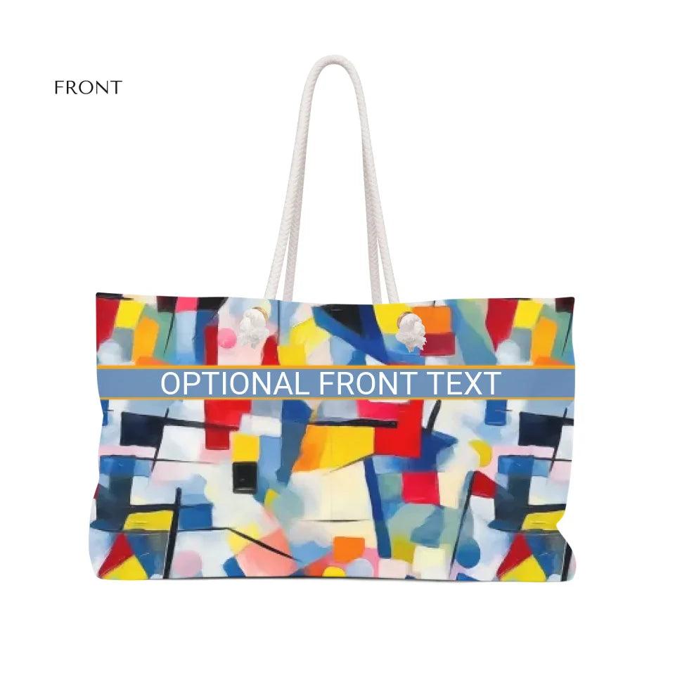 Custom Modern Geometric Abstraction Bags - ARTFULANE