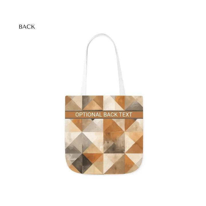 Custom Earthy Geometric Everyday Bag - ARTFULANE