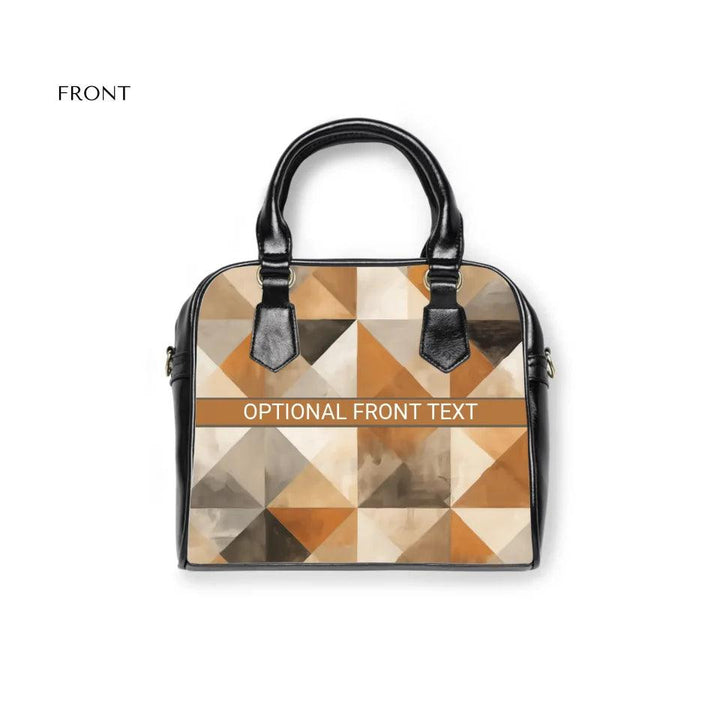 Custom Earthy Geometric Everyday Bag - ARTFULANE