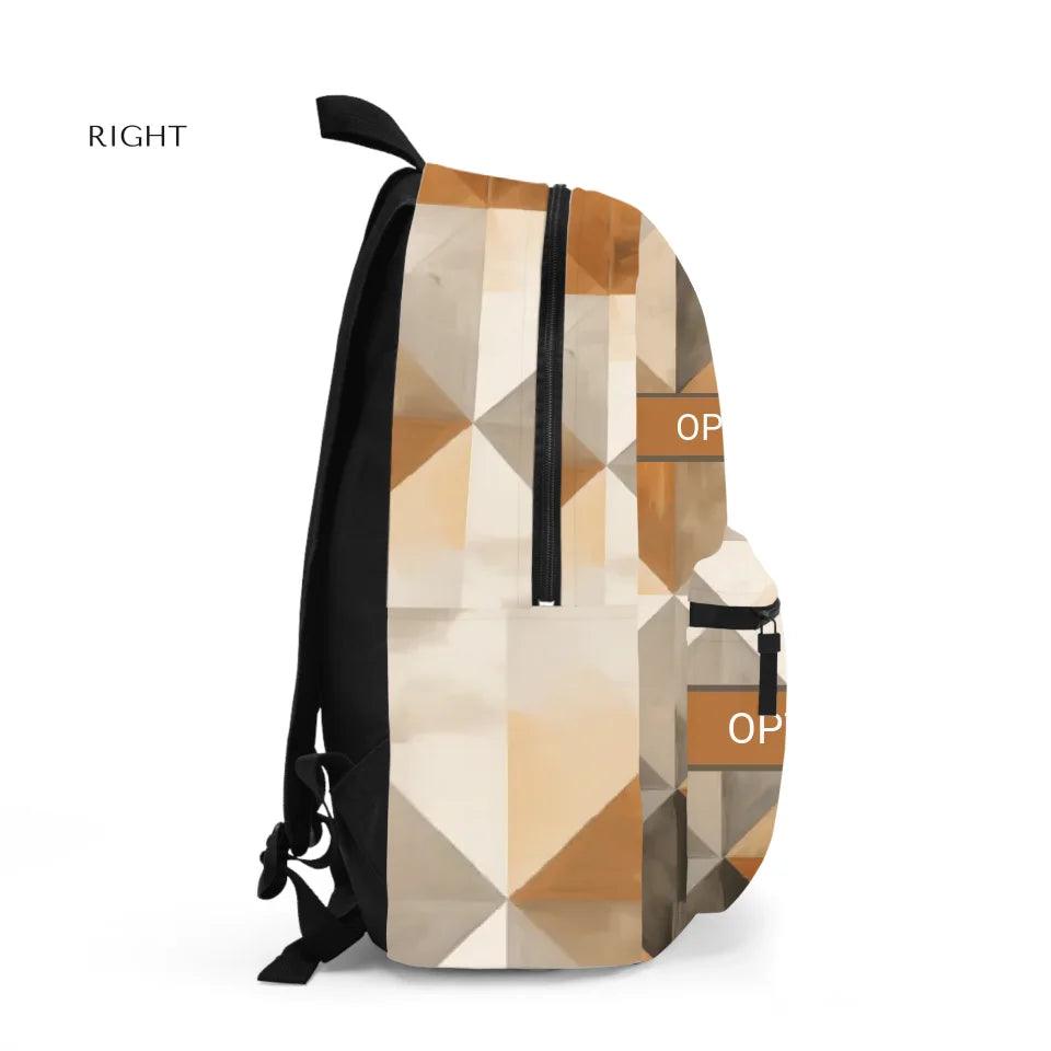 Custom Earthy Geometric Everyday Bag - ARTFULANE