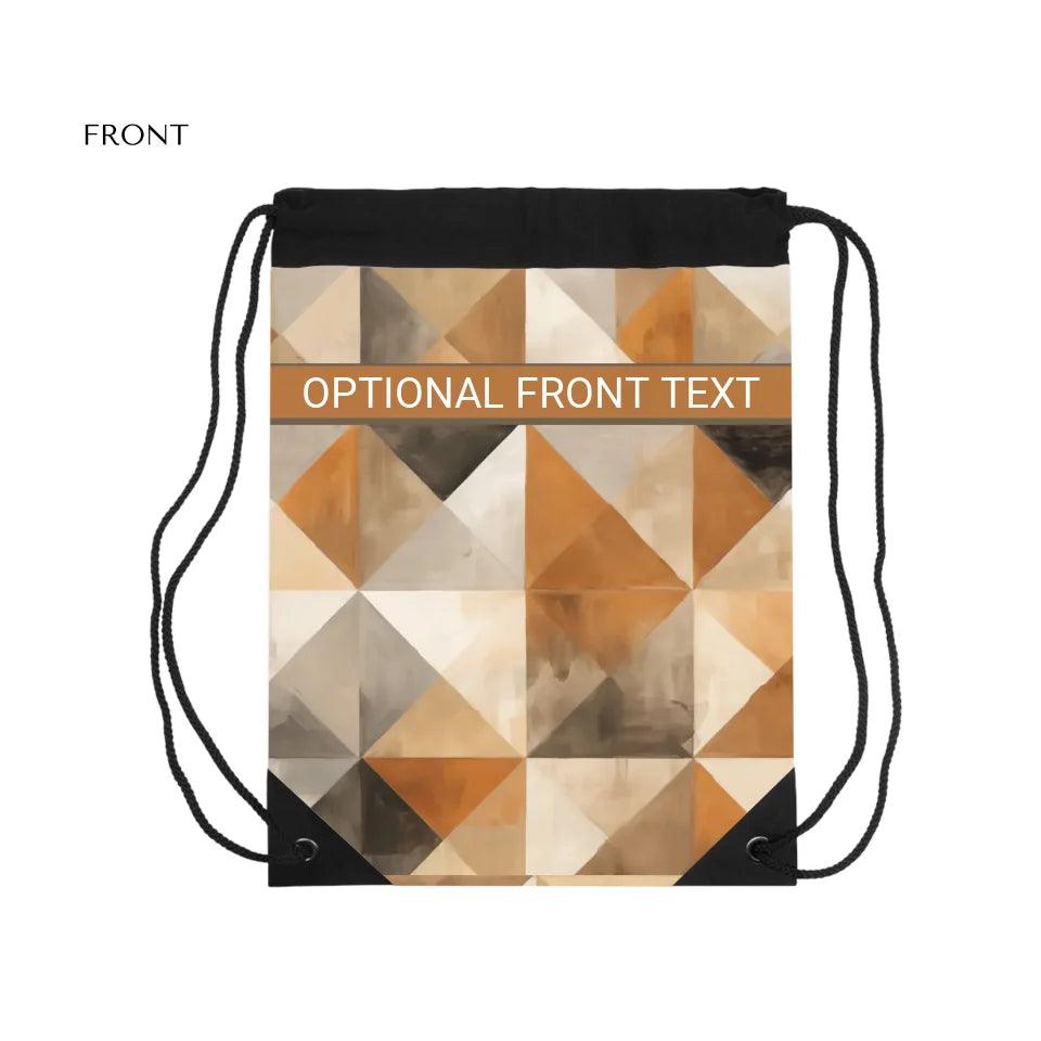 Custom Earthy Geometric Everyday Bag - ARTFULANE