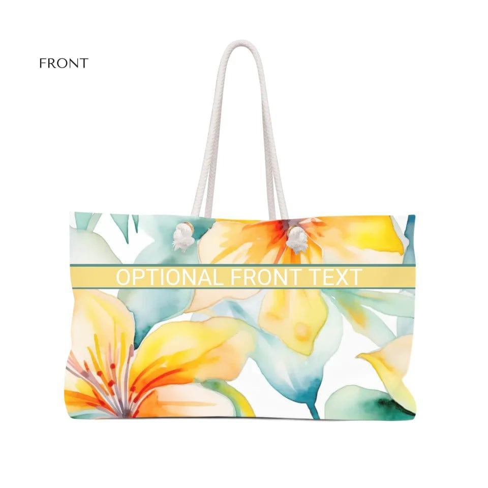 Custom Floral Watercolor Everyday Bags - ARTFULANE