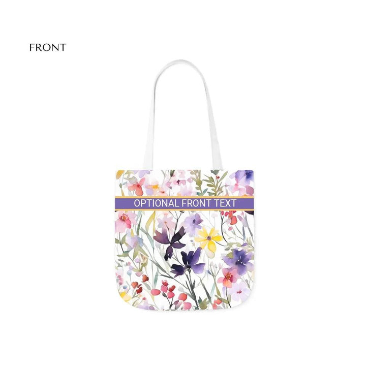 Custom Watercolor Loose Wildflowers Everyday Bags - ARTFULANE