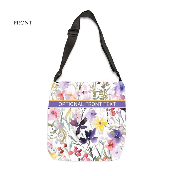 Custom Watercolor Loose Wildflowers Everyday Bags - ARTFULANE