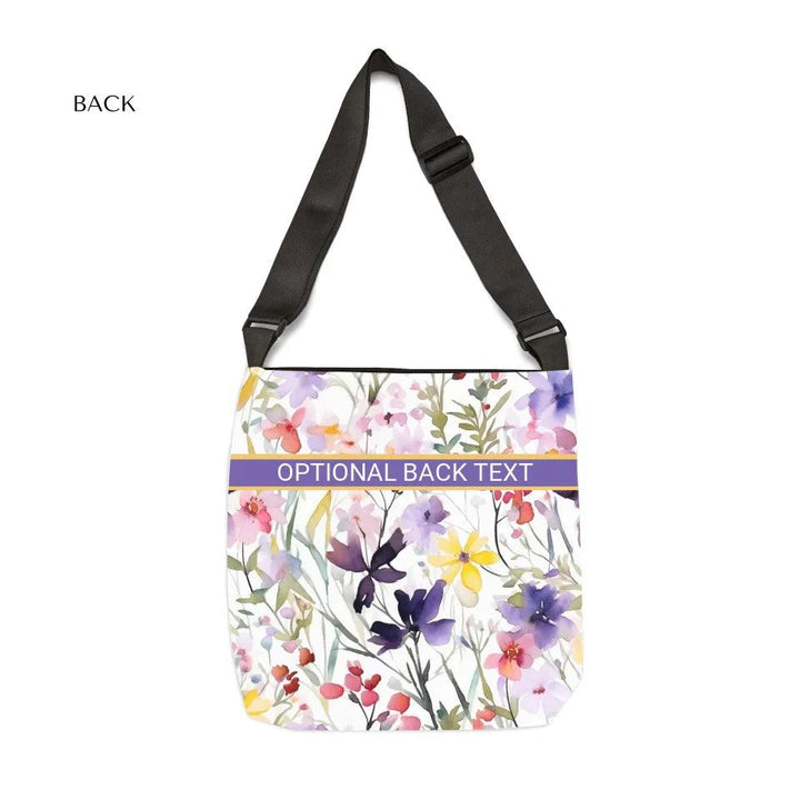 Custom Watercolor Loose Wildflowers Everyday Bags - ARTFULANE