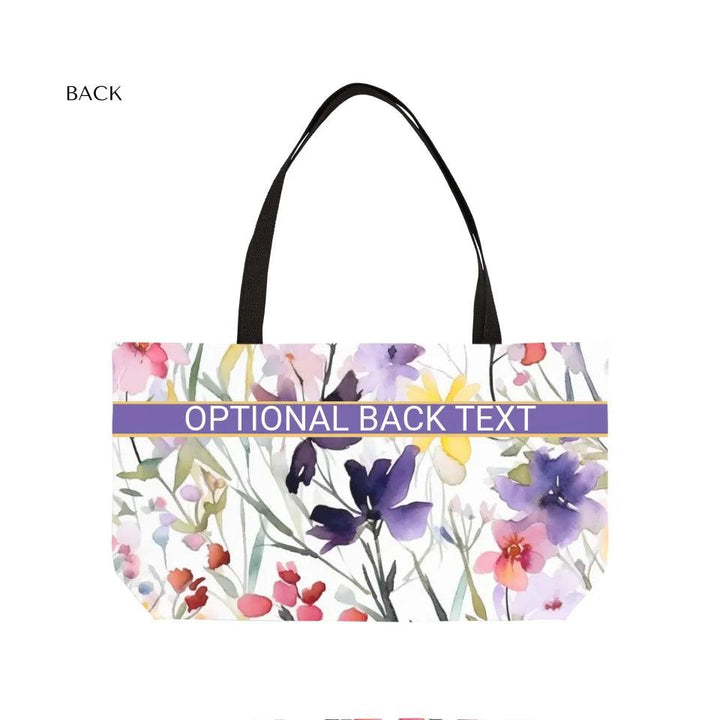 Custom Watercolor Loose Wildflowers Everyday Bags - ARTFULANE