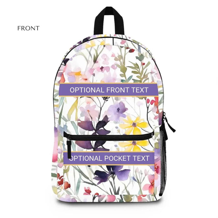 Custom Watercolor Loose Wildflowers Everyday Bags - ARTFULANE