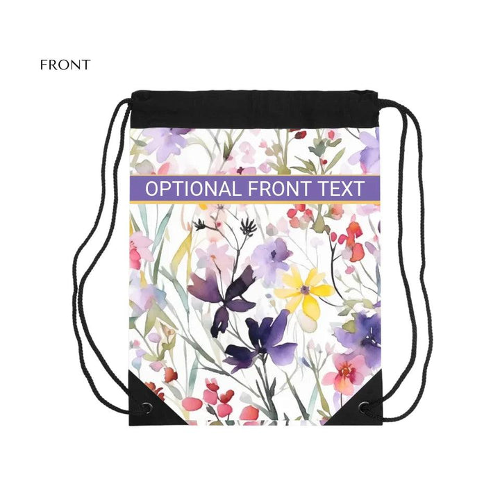 Custom Watercolor Loose Wildflowers Everyday Bags - ARTFULANE