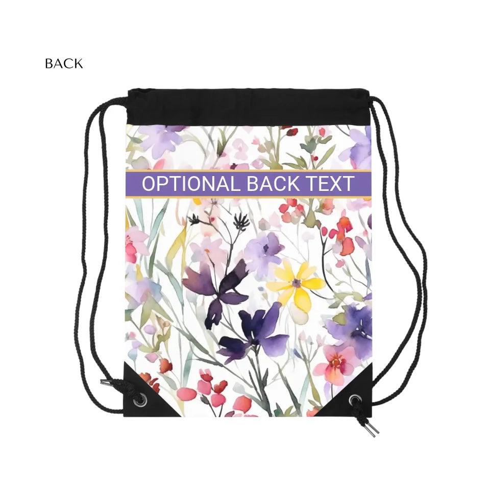 Custom Watercolor Loose Wildflowers Everyday Bags - ARTFULANE