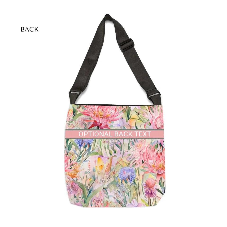 Custom Watercolor Loose Wildflowers Everyday Bags - ARTFULANE