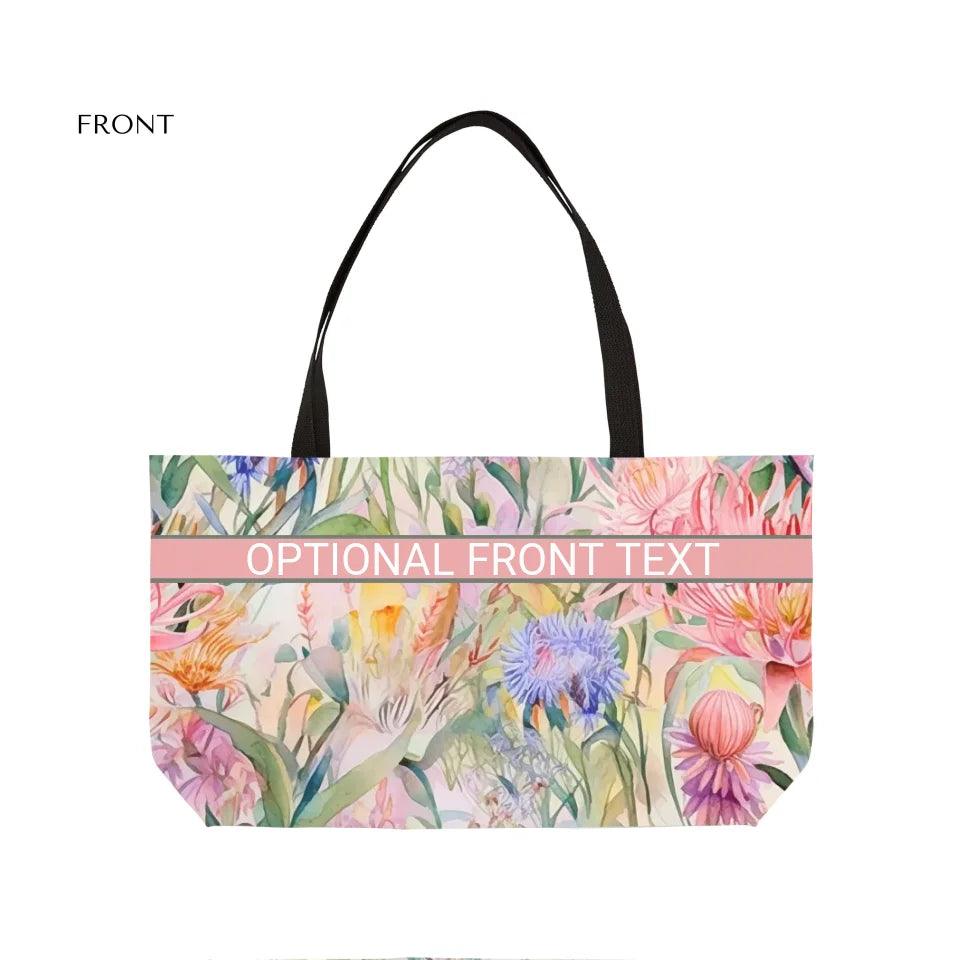 Custom Watercolor Loose Wildflowers Everyday Bags - ARTFULANE