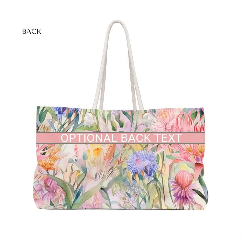 Custom Watercolor Loose Wildflowers Everyday Bags - ARTFULANE