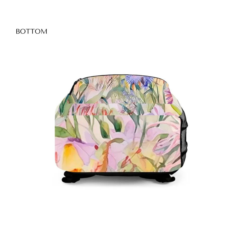 Custom Watercolor Loose Wildflowers Everyday Bags - ARTFULANE