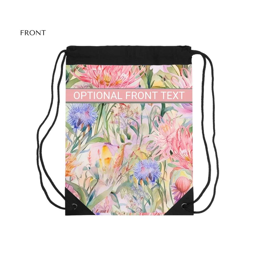 Custom Watercolor Loose Wildflowers Everyday Bags - ARTFULANE