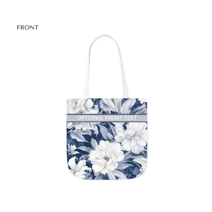 Custom Monochromatic Watercolor Floral Everyday Bags - ARTFULANE