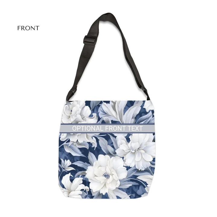 Custom Monochromatic Watercolor Floral Everyday Bags - ARTFULANE