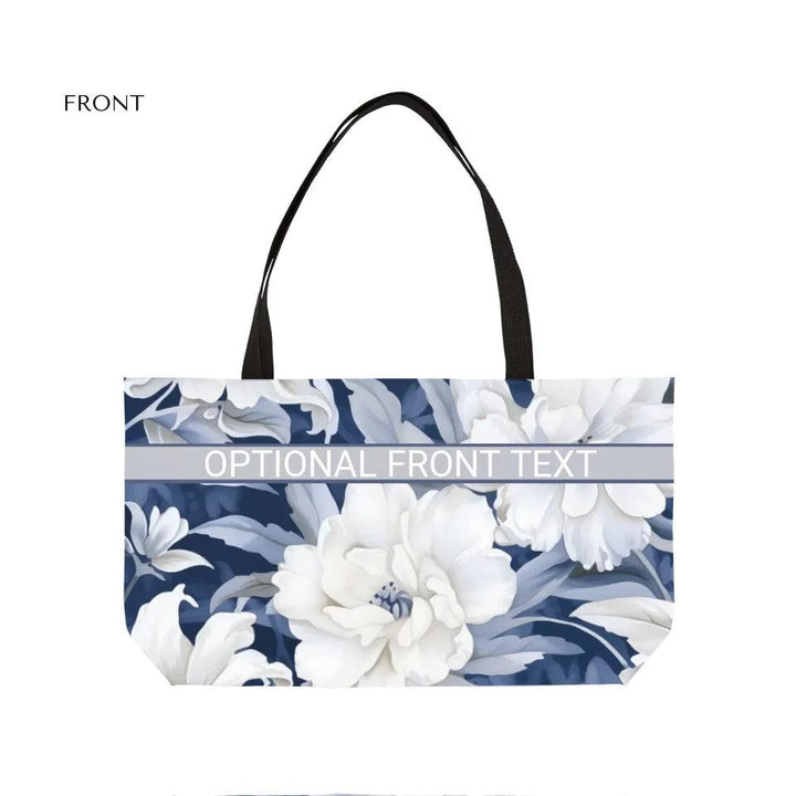 Custom Monochromatic Watercolor Floral Everyday Bags - ARTFULANE