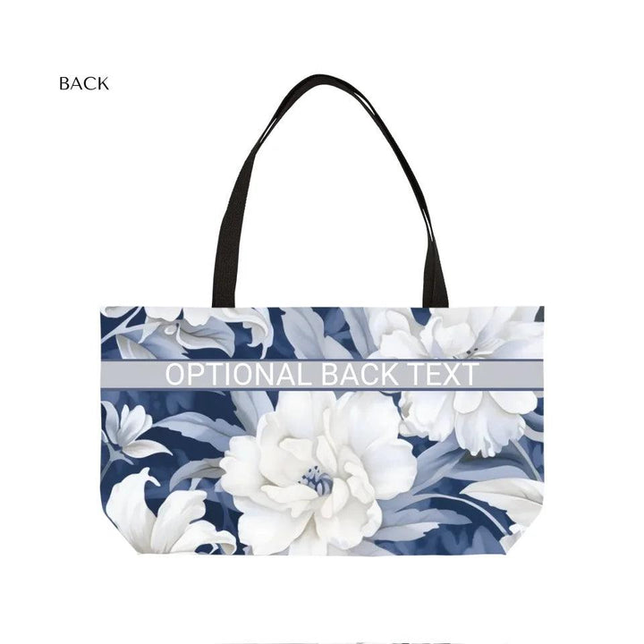 Custom Monochromatic Watercolor Floral Everyday Bags - ARTFULANE