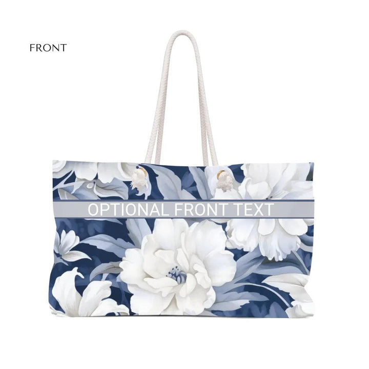 Custom Monochromatic Watercolor Floral Everyday Bags - ARTFULANE