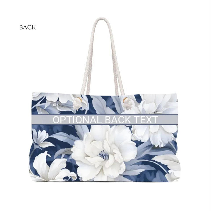 Custom Monochromatic Watercolor Floral Everyday Bags - ARTFULANE