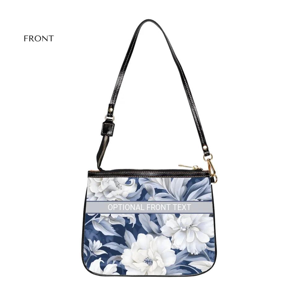 Custom Monochromatic Watercolor Floral Everyday Bags - ARTFULANE