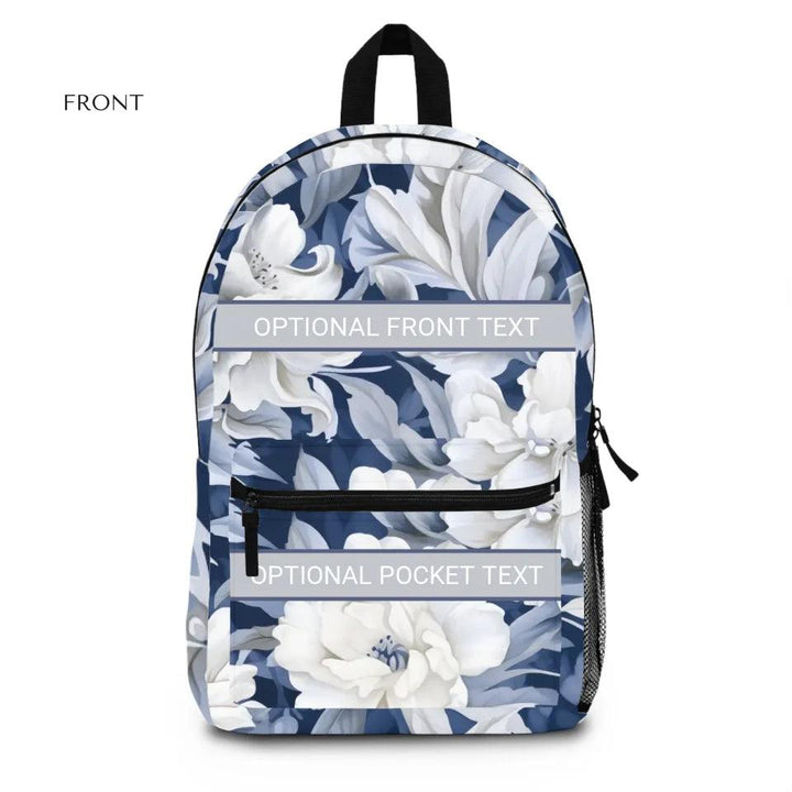 Custom Monochromatic Watercolor Floral Everyday Bags - ARTFULANE