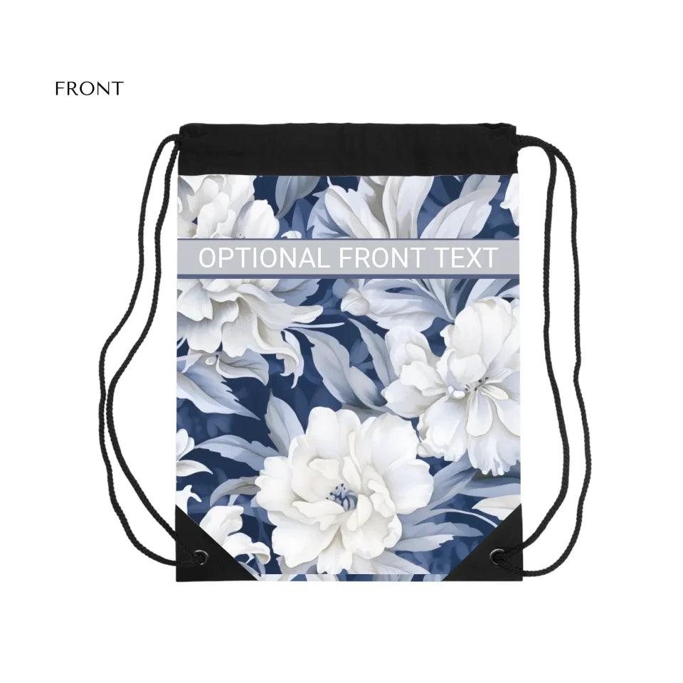 Custom Monochromatic Watercolor Floral Everyday Bags - ARTFULANE