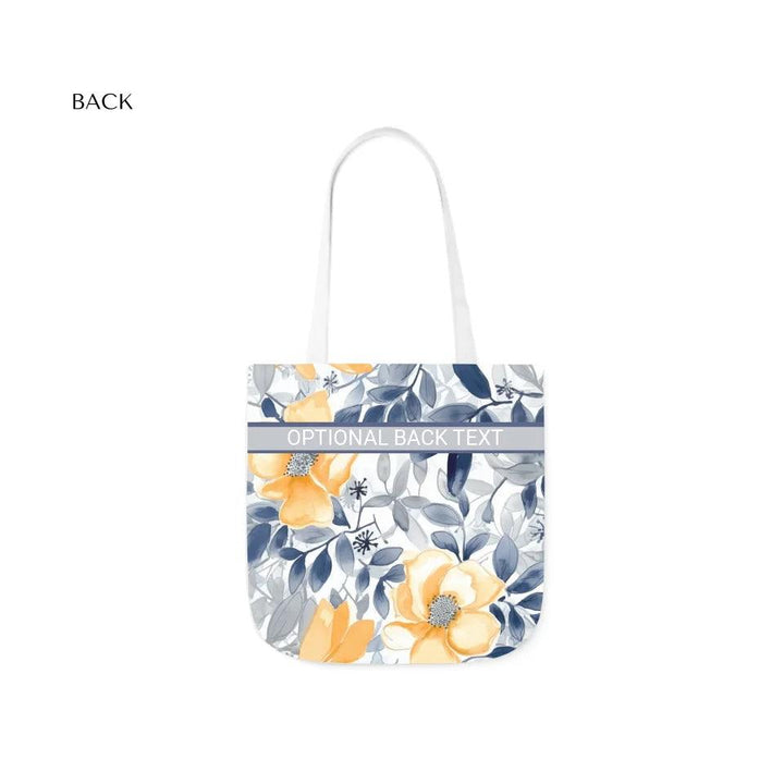 Custom Monochromatic Watercolor Floral Everyday Bags - ARTFULANE