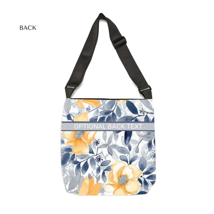 Custom Monochromatic Watercolor Floral Everyday Bags - ARTFULANE