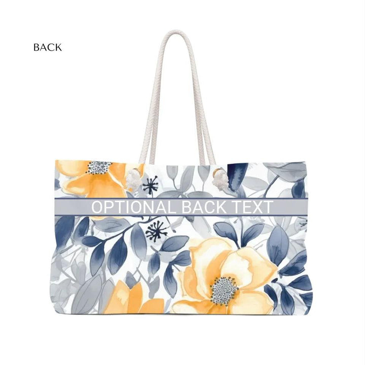 Custom Monochromatic Watercolor Floral Everyday Bags - ARTFULANE