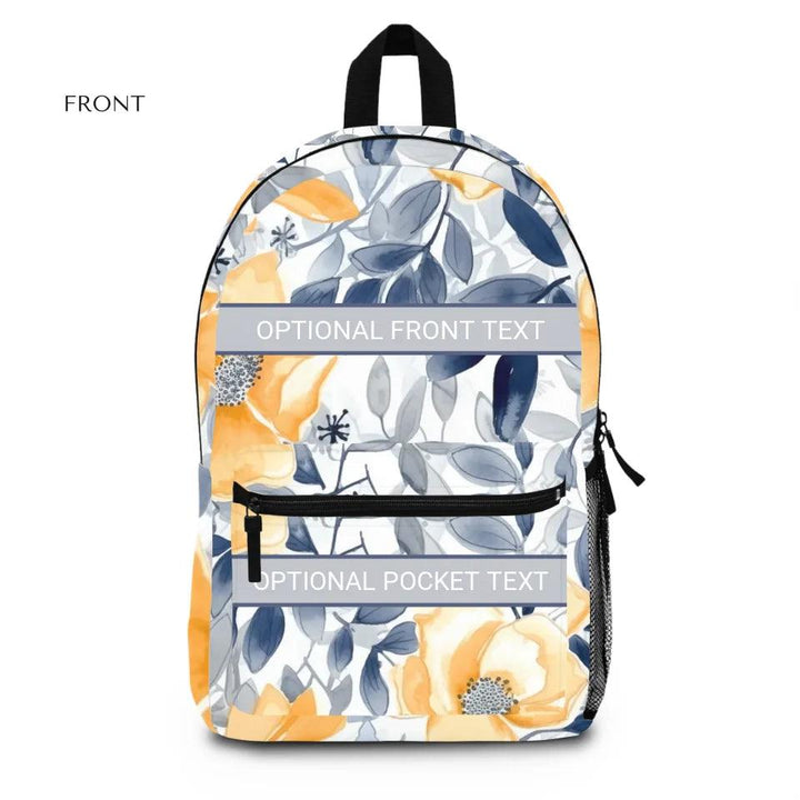 Custom Monochromatic Watercolor Floral Everyday Bags - ARTFULANE