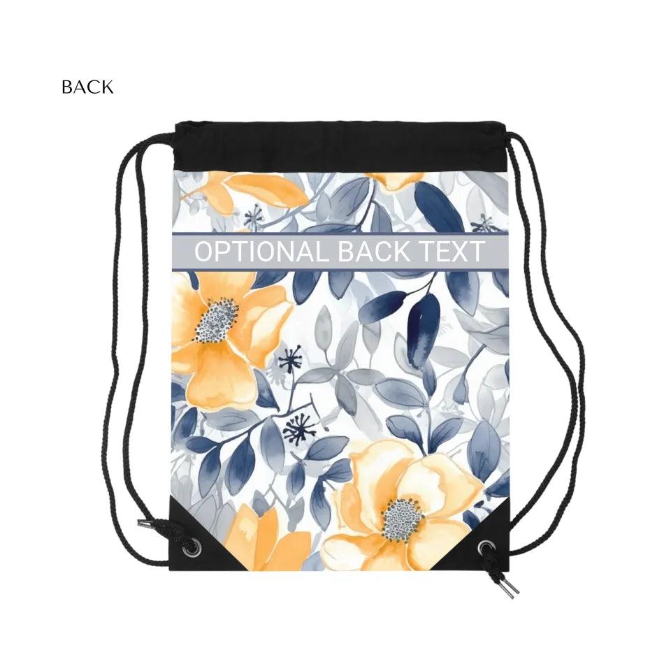 Custom Monochromatic Watercolor Floral Everyday Bags - ARTFULANE