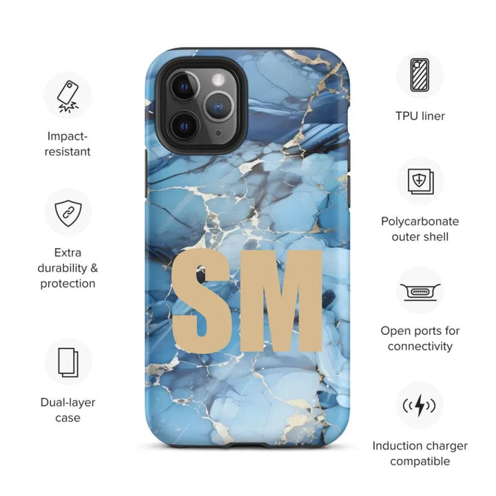 Custom Marble Pattern Tough Phone Case - ARTFULANE