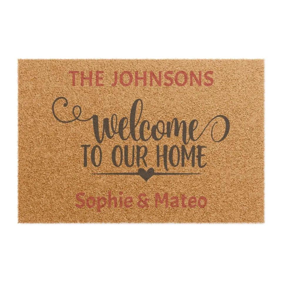 Custom Family Tree Monogram Doormat - ARTFULANE