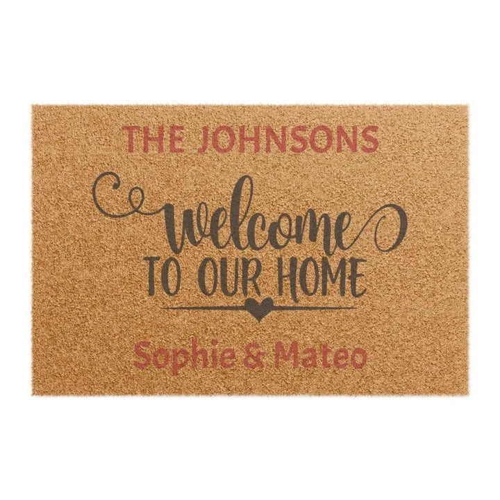 Custom Family Tree Monogram Doormat - ARTFULANE