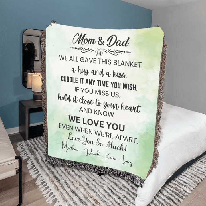 Custom To Mom & Dad Blanket - ARTFULANE