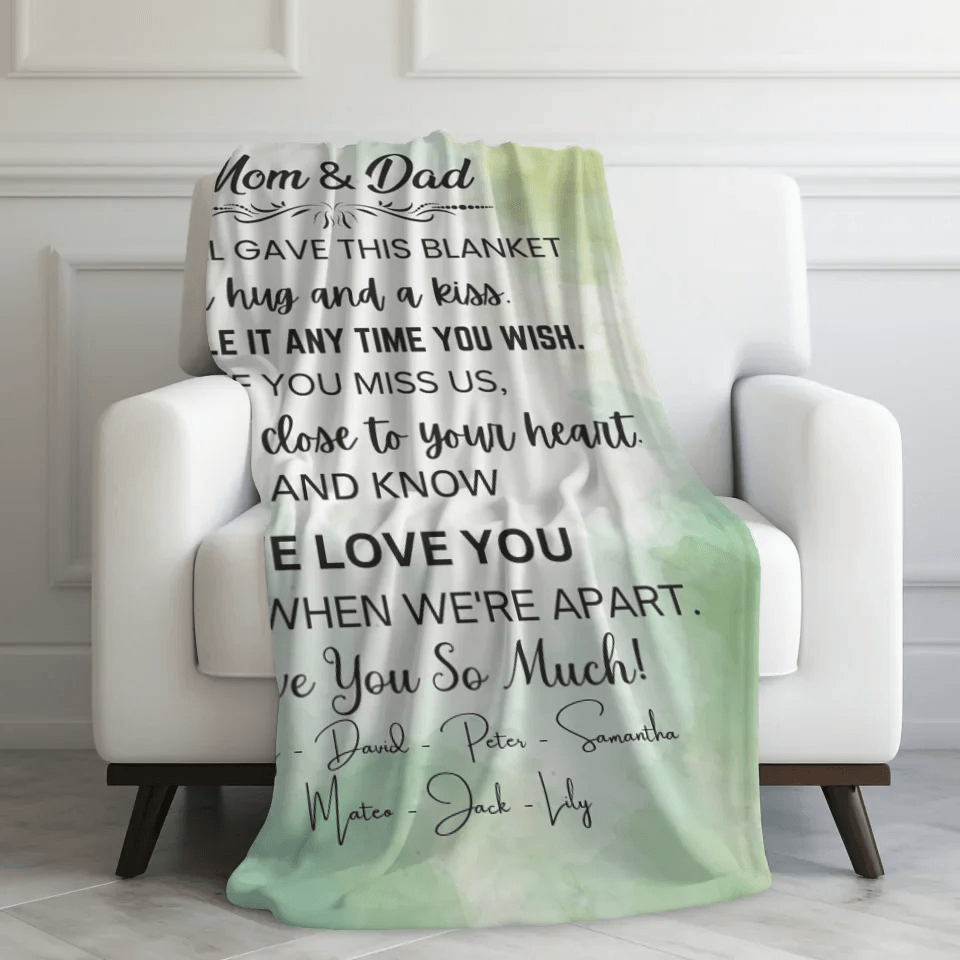 Custom To Mom & Dad Blanket - ARTFULANE