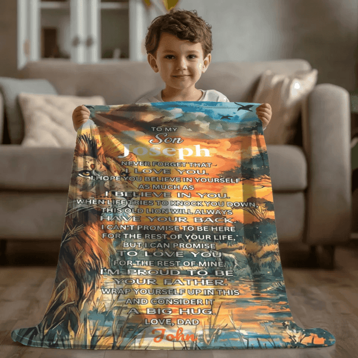 Custom To My Son Blanket - ARTFULANE