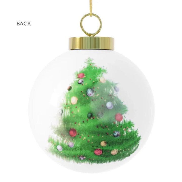 Custom 3D Red and Green Christmas Ornament - ARTFULANE