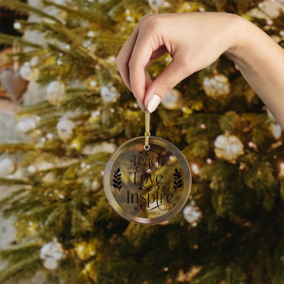 Custom Teacher Christmas Ornament - ARTFULANE